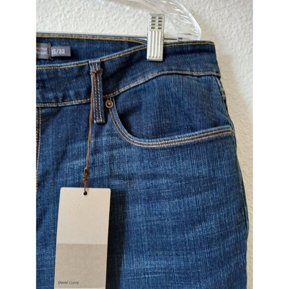 Levis Demi Curve Classic Straight Denim Blue Jeans Womens 15/32‎ San Francisco - Picture 6 of 16